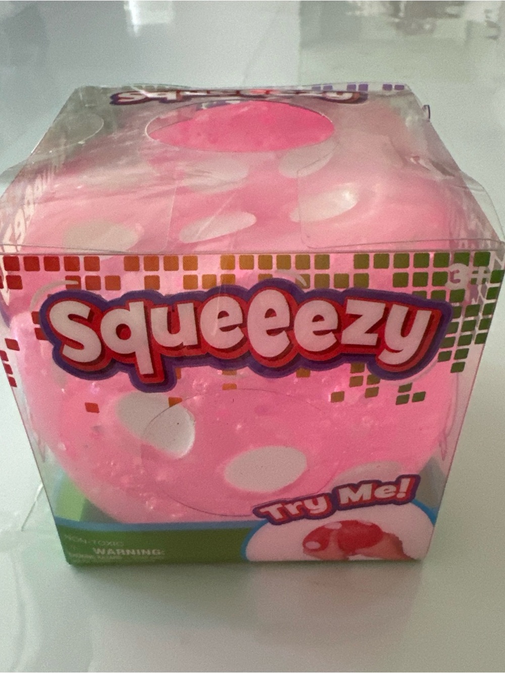Pink Polka-Dot Squishy Toy -